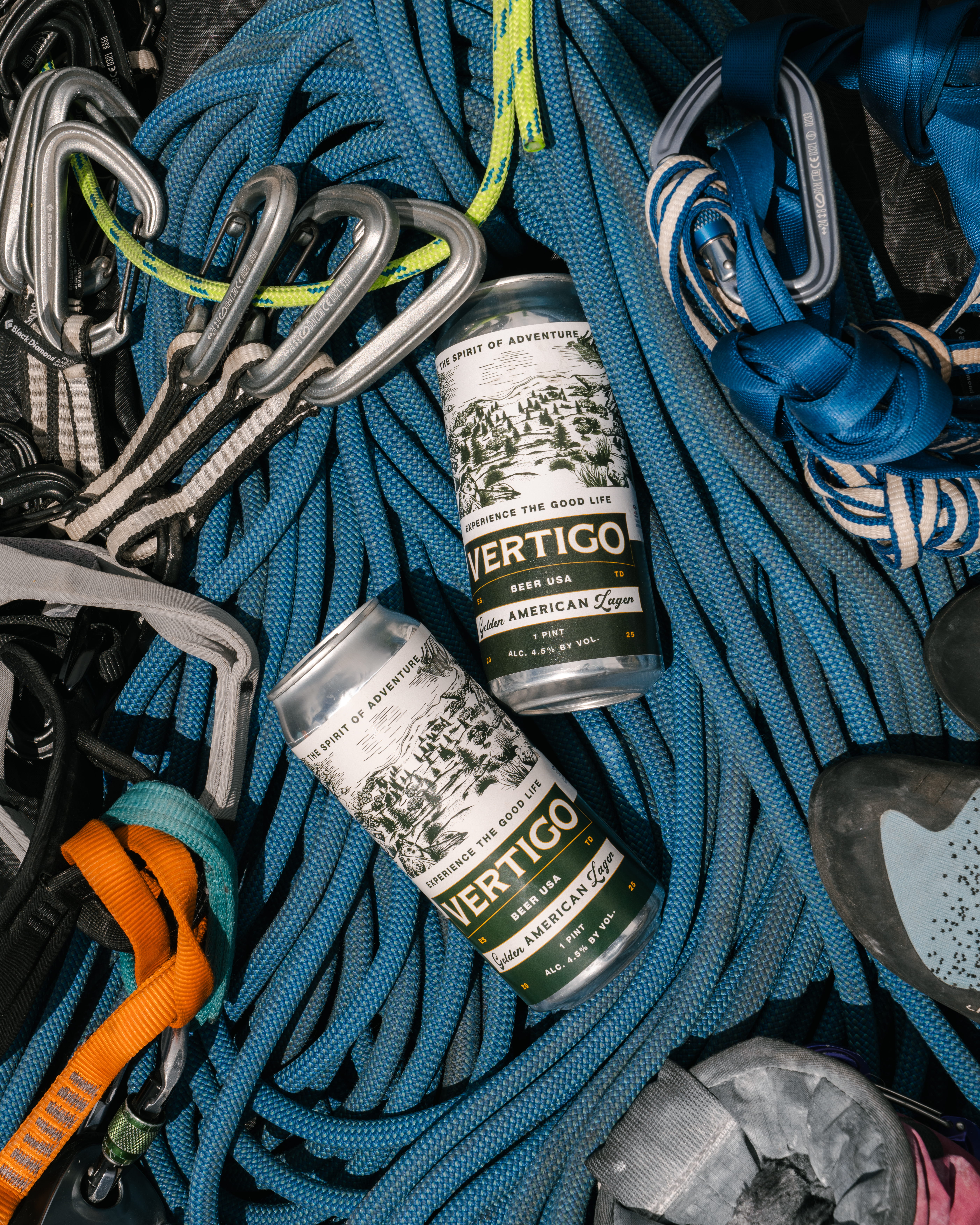 Can sitting on rock climbing gear